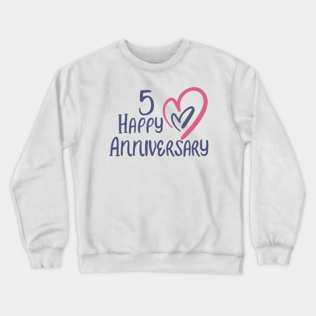 5th anniversary gifts Crewneck Sweatshirt by diystore